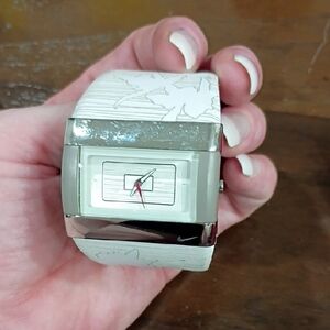 Nike Silver and White Smartwatch